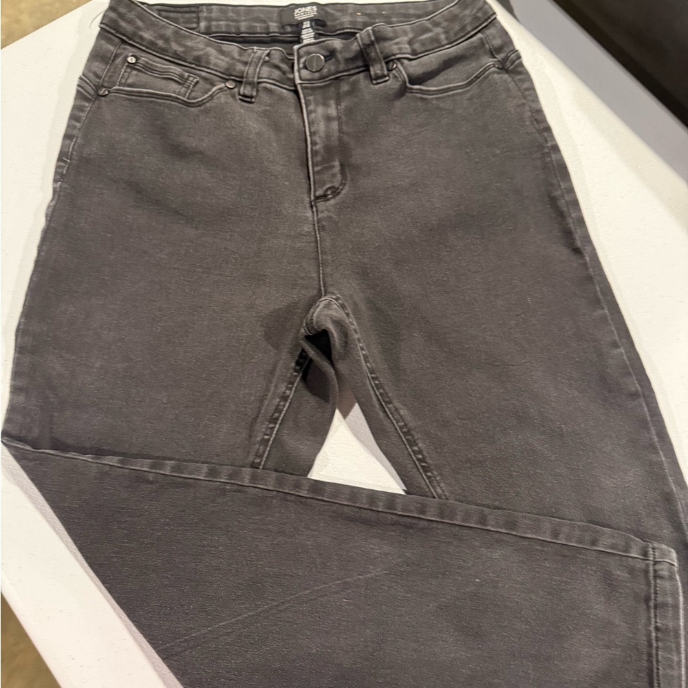 Jones New York Dark Gray Ankle Jeans
